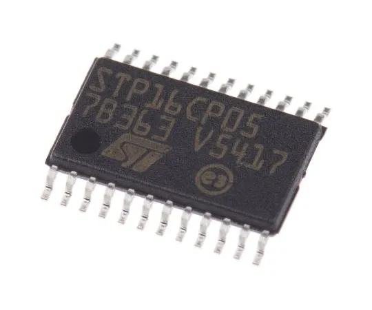 63-8013-12　STMicroelectronics STP16CP05TTR Constant Current LED Driver, 3 → 5.5 V ac 100mA 24-Pin TSSOP　STP16CP05TTR