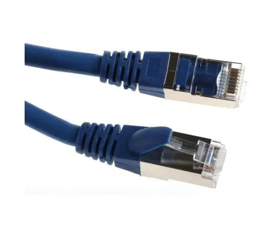 63-7968-31　RS Pro Shielded Cat6a Cable 3m, Blue, Male RJ45/Male RJ45　778-5155