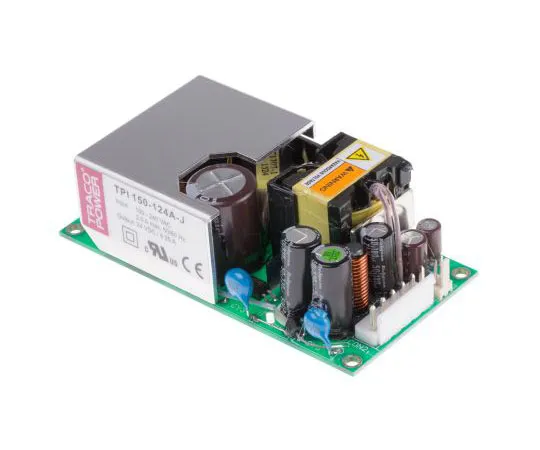 63-8042-13　TRACOPOWER 150W 1 Output Embedded Switch Mode Power Supply SMPS, 4.58A, 24V dc Open Frame　TPI 150-124A-J