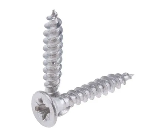 63-7997-63　Pozidriv Countersunk Stainless Steel Wood Screw, A2 304, 4mm Thread, 25mm Length　797-6229