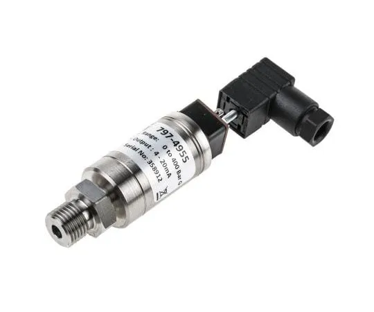 63-7996-52　RS PRO Gauge for Air, Gas, Hydraulic Fluid, Liquid, Water Pressure Sensor, 400bar Max Pressure Reading , 9 → 32　797-4955