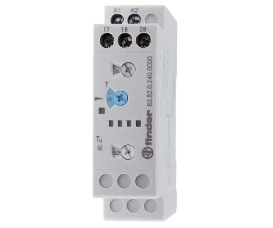 63-7810-31　Finder Star Delta Single Timer Relay, 0.05-10 min, 0.05-10 s, 0.05-10 d, 0.05-10 h, DPNO, 2 Contacts, DPDT-NO, 24　83.82.0.240.0000