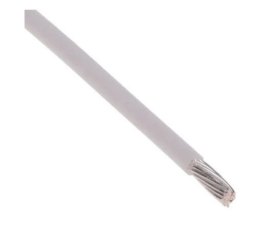 63-8038-08　RS PRO PTFE Equipment Wire 0.6 mm² CSA, White 100m Reel　841-7311