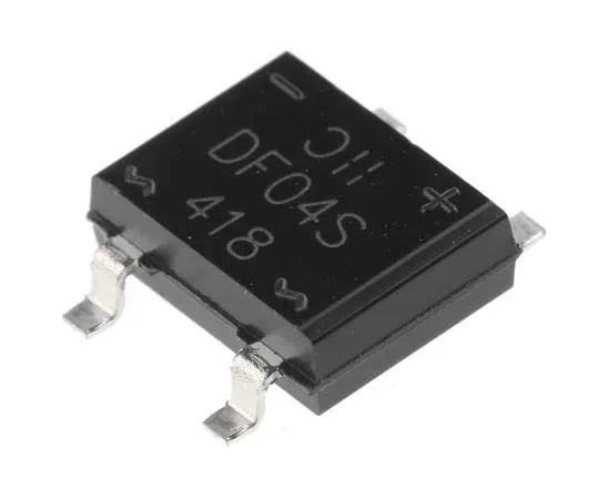63-7779-30　Diodes Inc DF04S-T, Bridge Rectifier, 1A 400V, 4-Pin DF-S　DF04S-T