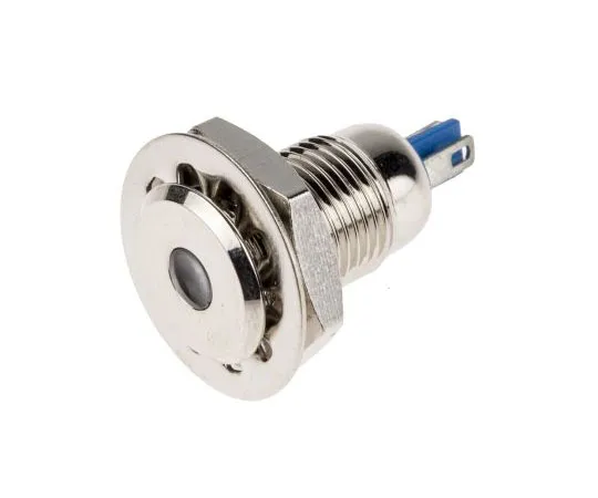 63-8025-84　RS PRO White Indicator, 24 V, 12mm Mounting Hole Size, Lead Wires Termination, IP67　820-0595