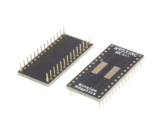 63-7788-07　Winslow Straight Through Hole Mount 0.65 mm, 2.54 mm Pitch IC Socket Adapter, 28 Pin Female SOP to 28 Pin Male DIP　W9531RC