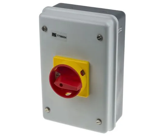 63-7962-95　4 Pole Panel Mount Non F***d Isolator Switch, 32 A, 18.5 kW, IP54　773-8024