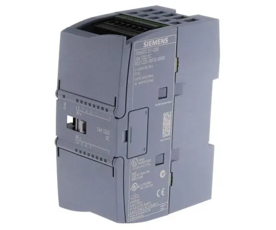 63-7981-37　Siemens SM 1222 PLC I/O Module 8 Outputs 500 mA 24 V dc, 100 x 45 x 75 mm　6ES7222-1BF32-0XB0