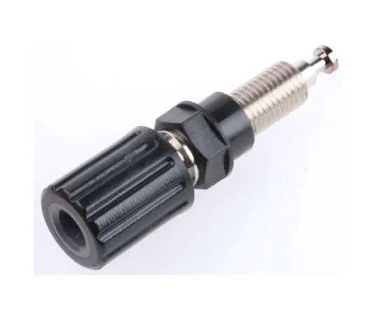 63-7802-68　Black Female Banana Plug Solder 33 V ac, 70 V dc　POL 6718 / SW