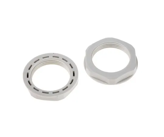 63-8029-01　RS PRO Grey Nylon 66 Cable Gland Locknut, PG21 Thread, IP68　822-9701
