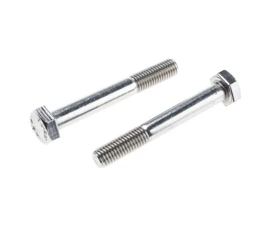 63-7997-76　Plain Stainless Steel Hex Bolt, M10 x 75mm　797-6298