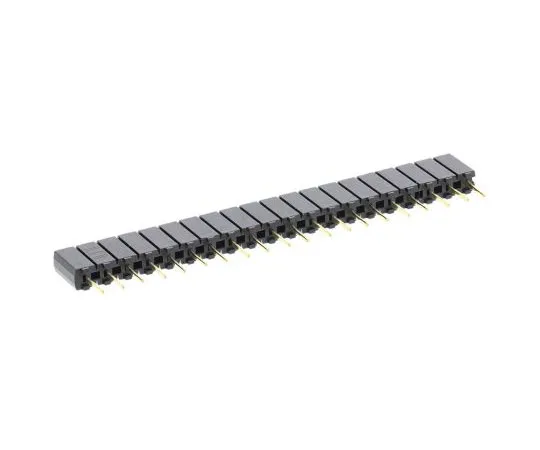 63-7953-10　Samtec SSA Series 2.54mm Pitch 20 Way 1 Row Straight PCB Socket, Through Hole, Solder Termination　SSA-120-S-G