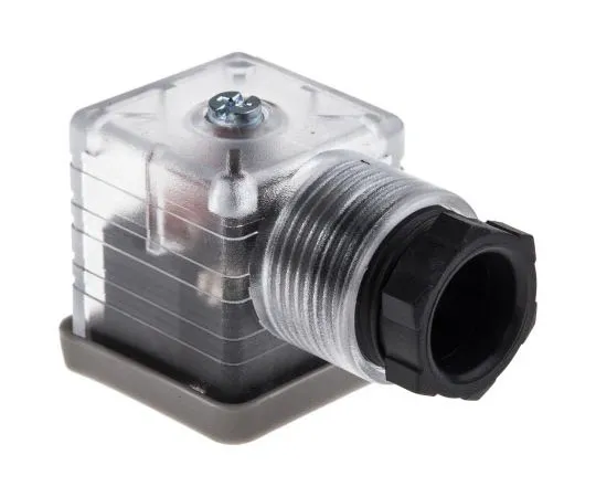 63-8014-78　RS PRO 3P+E DIN 43650 A, Female Solenoid Valve Connector, 12 V dc Voltage　811-8171