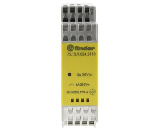 63-7983-68　Finder7S Series SPDT Non-Latching Relay DIN Rail, 24V dc Coil, 6A　7S.12.9.024.5110