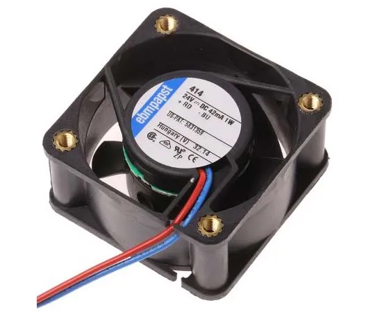 63-7792-93　ebm-papst 400 Series Axial Fan, 40 x 40 x 20mm, 10m³/h, 1W, 24 V dc　414-RS0
