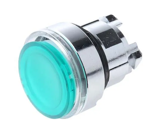 63-7796-49　Schneider Electric Harmony XB4 Series, Green Push Button Head, Spring Return, 22mm Cutout　ZB4BA38