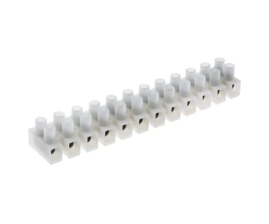 63-8037-76　RS Pro Non-F***d Terminal Block, 12 Way/Pole, Screw Terminals, 14 AWG Cable Mount, Polyamide, 450 V Yes　840-7957