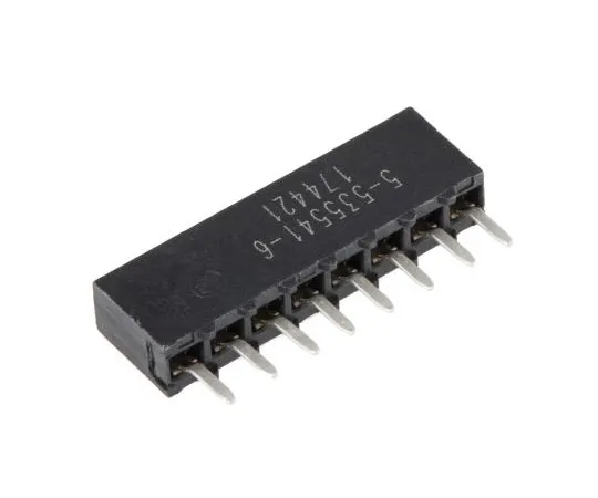 63-7996-36　TE Connectivity AMPMODU MOD IV Series 2.54mm Pitch 8 Way 1 Row Straight PCB Socket, Through Hole, Solder Termination　5-535541-6