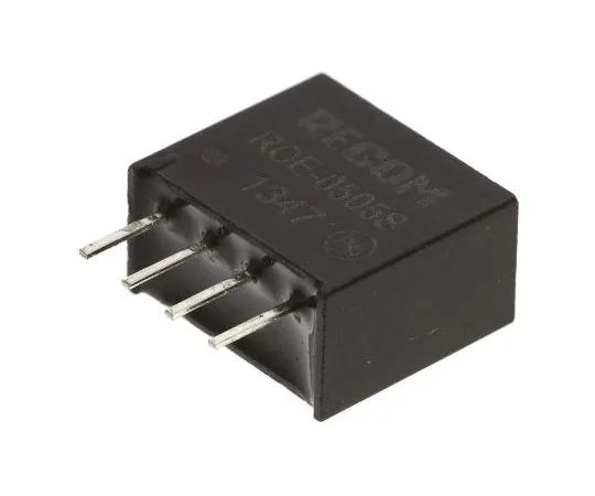 63-7967-10　Recom ROE 1W Isolated DC-DC Converter Through Hole, Voltage in 4.5 → 5.5 V dc, Voltage out 5V dc　ROE-0505S