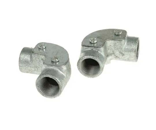 63-7817-89　RS PRO Inspection Elbow Cable Conduit Fitting, Steel Galvanised 20mm nominal size　763-9210