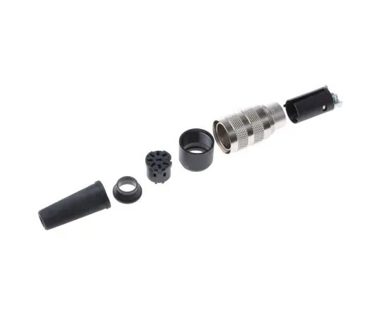 63-8009-11　Binder 581 Series M16 Cable Mount Connector, 8 contacts Plug　99-2061-702-08