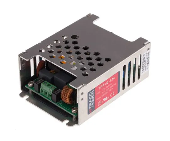 63-8039-93　TRACOPOWER 40W 1 Output Embedded Switch Mode Power Supply SMPS, 1.67A, 24V dc Medical Approved Encapsulated　TPP 40-124