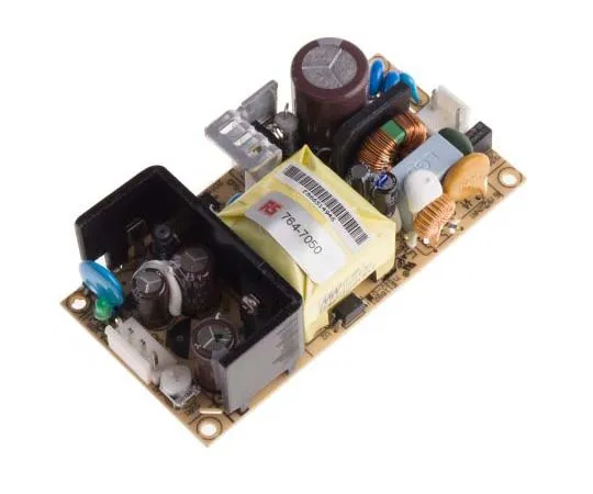 63-7819-34　Mean Well 45.6W 1 Output Embedded Switch Mode Power Supply SMPS, 1.9A, 24V dc Open Frame　EPS-45-24