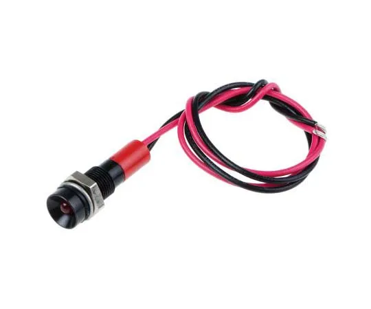 63-7760-64　RS PRO Red Indicator, 12 V dc, 6mm Mounting Hole Size, Lead Wires Termination, IP67　722-7820