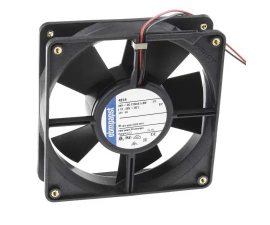 63-7793-04　ebm-papst 4300 Series Axial Fan, 119 x 119 x 32mm, 170m³/h, 5W, 24 V dc　4314-RS0
