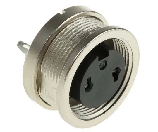 63-7775-44　Binder 680 Series Miniature Panel Mount Connector, 2 contacts Plug　09-0304-00-02