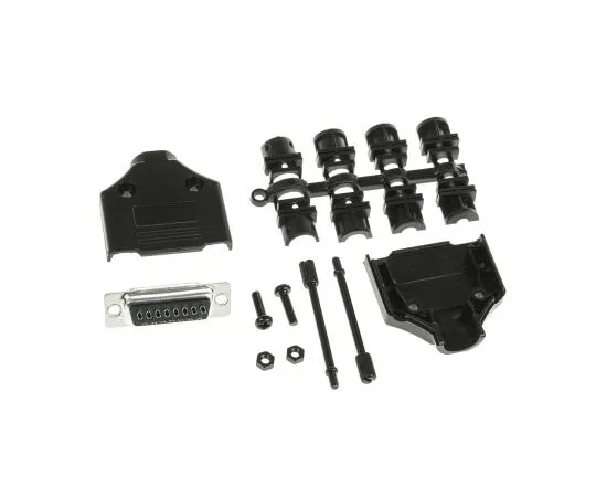 63-7980-30　MHDTPPK Series, 15 Way D-Sub Socket Connector Kit With Hood and Inserts　MHDTPPK15-DB15S-K