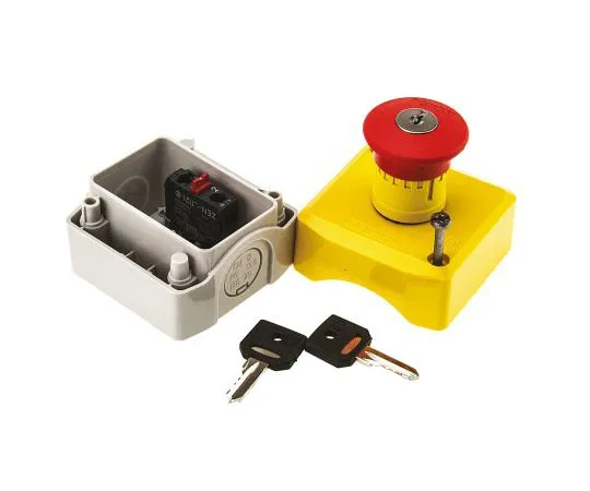 63-7993-44　Schneider Electric Harmony, Yellow, Key Reset 40mm Mushroom Head Emergency Button　XALK188