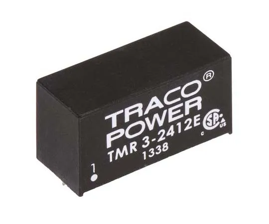 63-7772-81　TRACOPOWER TMR 3E 3W Isolated DC-DC Converter Through Hole, Voltage in 18 → 36 V dc, Voltage out 12V dc　TMR 3-2412E
