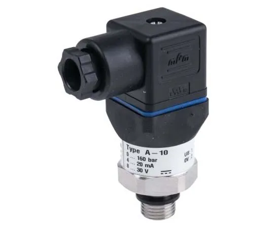 63-7763-38　WIKA Hydraulic Pressure Sensor 12719375, 4-Pin L-Plug, 4 → 20mA, 0bar to 160bar　12719375