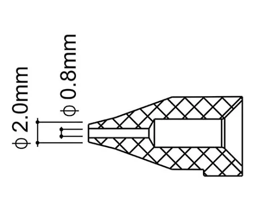 61-4931-96　［Discontinued］Nozzle 0.8Smm　N50-01