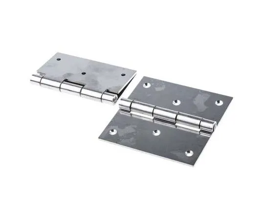 63-7765-29　RS PRO Stainless Steel Hinge with a Riveted Pin Screw, 100mm x 100mm x 2.5mm　726-4113