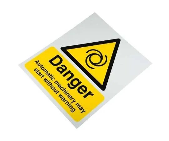 63-7815-52　RS PRO Danger Sign (English), Black/Yellow PP　763-1572