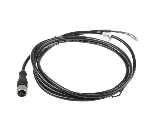 63-8053-04　RS PRO Straight M12 to Unterminated Cable assembly, 4 Core 2m Cable　877-1069