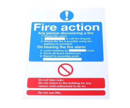 63-7815-79　RS PRO Plastic Fire Safety Sign, Assembly Point Sign With English Text, 148 x 210mm　763-1834