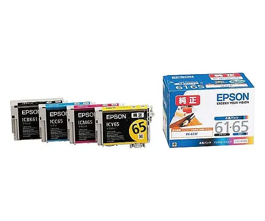 61-0511-61　［Discontinued］Epson Genuine Ink Cartridge Color (4 Colors Pack)　IC4CL6165