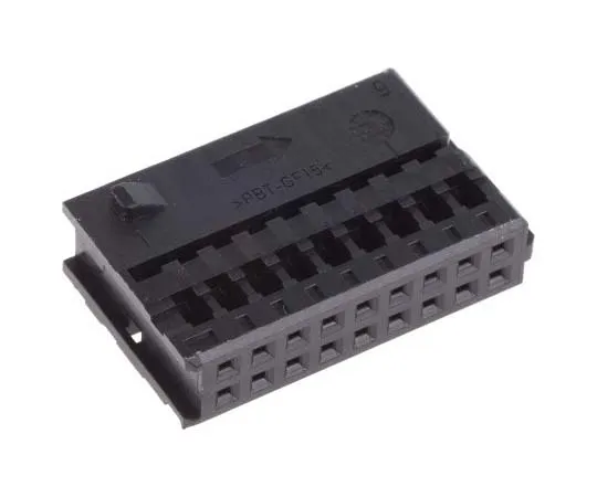 63-7752-86　TE Connectivity Micro Quadlock System Series, 2 Row 18 Way Cable Mount Socket Housing　1355348-1