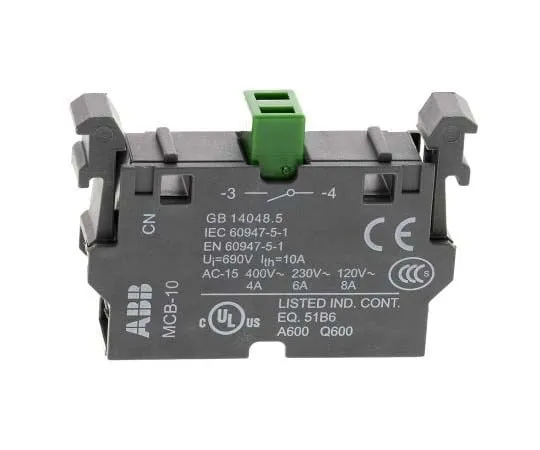 63-7808-46　ABB ABB Modular Contact Block 1NO　1SFA611610R1001  MCB-10