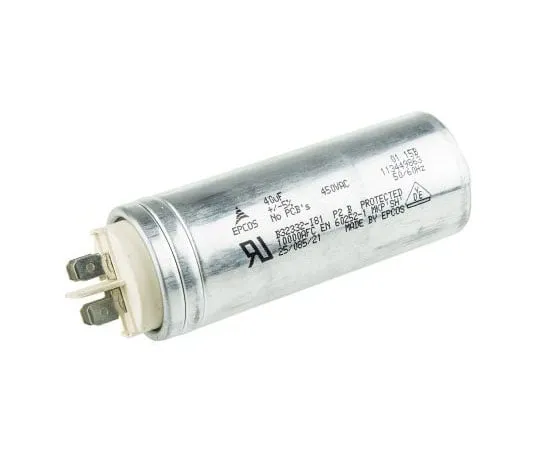 63-7955-99　EPCOS 40μF Polypropylene Film Capacitor 450V ac ±5% Tolerance Stud Mount B32332 Series　B32332I6406J081