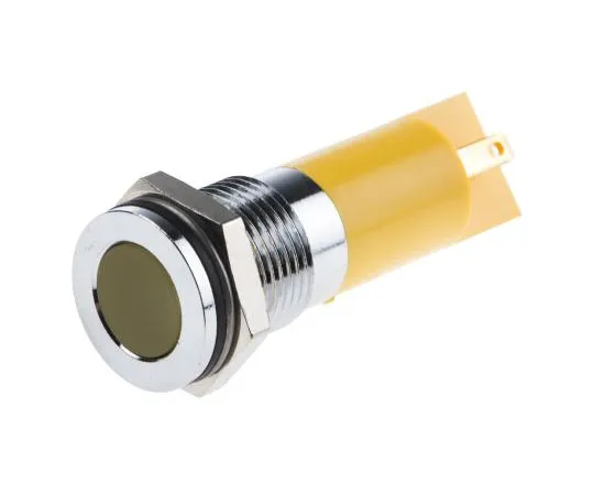 63-8036-53　RS PRO Yellow Indicator, 110 V dc, 14mm Mounting Hole Size, Solder Lug Termination, IP67　833-2891