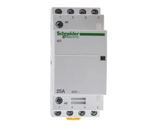 63-7988-89　Schneider Electric 4 Pole Contactor, 25 A, 230 V ac Coil, Acti 9, 4NO　A9C20834