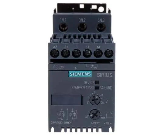 63-7795-58　Siemens 3.6 A Soft Starter 3RW30 Series, IP20, 1.5 kW　3RW3013-1BB04