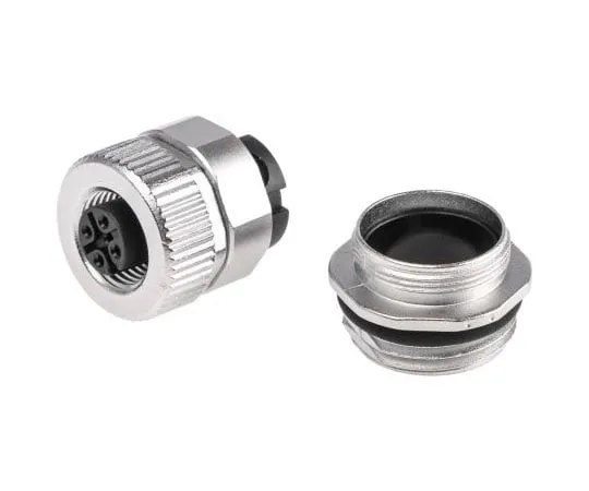 63-8009-25　Binder 713, 763 Series M12 Cable Mount Connector, 4 contacts Plug　99-0432-500-04