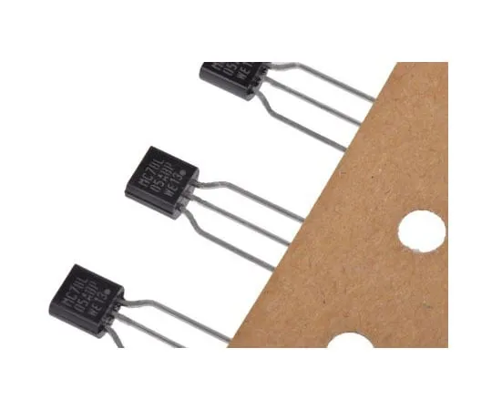 63-8007-04　ON Semiconductor, 5 V Linear Voltage Regulator, 100mA, 1-Channel 3-Pin, TO-92 MC78L05ABPRAG　MC78L05ABPRAG