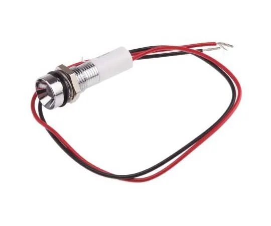 63-7761-26　RS PRO White Indicator, 24 V dc, 8mm Mounting Hole Size, Lead Wires Termination, IP67　723-9441