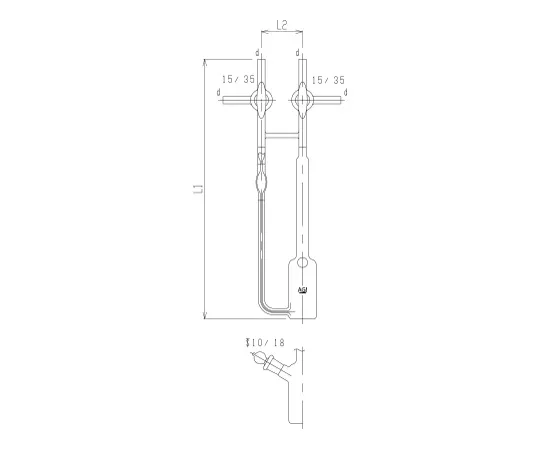 62-2119-40　［Discontinued］Nakano Type Viscometer　4812-01